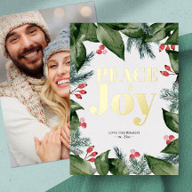 Pays Photo Joyeux Carte de fin de année Botanique