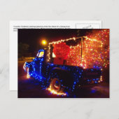Pays Picket de Noël Camion Carte postale de Noël (Devant / Derrière)