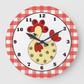 Pays Poulets cuisine horloge murale (Recto)