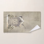 Pays primitif Outhouse et Crow Sit a Spell (Serviette à main)