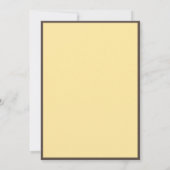 Pays Recherché Western Cowboy Invitation d'anniver (Dos)