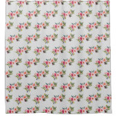 Pays Rose Motif Dove Grey Douche Rideau (Devant)
