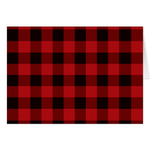 Pays rouge et noir plaid