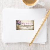 pays rousse lilas étiquette de adresse (En situation)