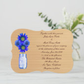 Pays Russe Bleu Mason Faire-part de mariage Jar (Debout devant)