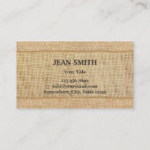 Pays Russe Cartes de visite Burlap (Dos)