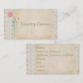 Pays Russe Cartes de visite Burlap (Devant / Derrière)