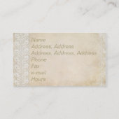 Pays Russe Cartes de visite Burlap (Dos)