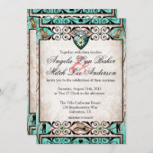 Pays Russe Faire-part de mariage Ouest (Devant / Derrière)