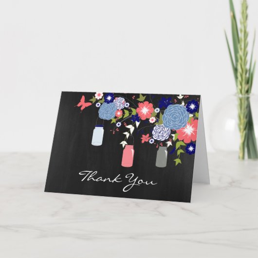 Pays Russe Mason Jar Carte de remerciements (Devant)