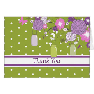 Pays Russe Mason Jar Carte de remerciements