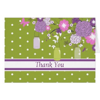 Pays Russe Mason Jar Carte de remerciements