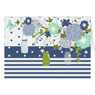 Pays Russe Mason Jar Carte de remerciements