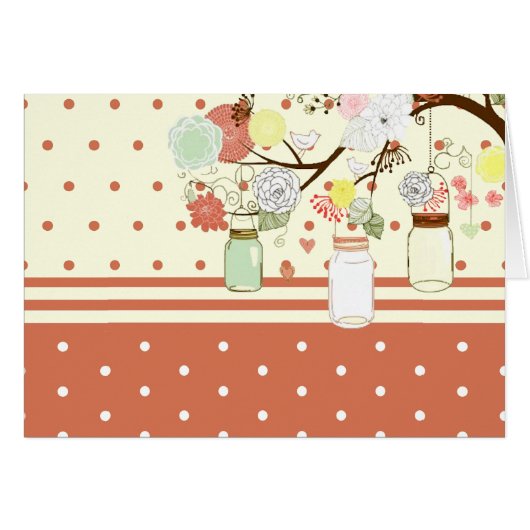 Pays Russe Mason Jar Carte de remerciements (Devant Horizontal)