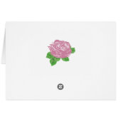 Pays Russe Violet Mason Jar Carte de remerciements (Dos Horizontal)