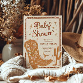 Pays Rustic Boy Baby shower Invitation