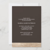 Pays Rustic Wood Graduation Invitation (Dos)