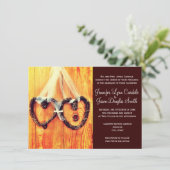 Pays rustique Coeurs Occidentaux Invitations de ma (Debout devant)