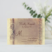 Pays Rustique Détresse Vintage Mariage RSVP (Debout devant)