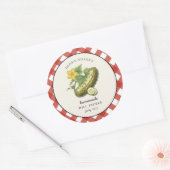 Pays rustique Dill pickle Canning jar étiquette (Enveloppe)