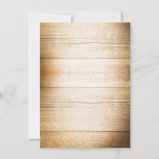 pays rustique en bois enregistrer les cartes datée (Dos)