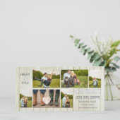 Pays rustique Enregistrer la date Carte photo (Debout devant)