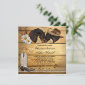 Pays rustique Faire-part de mariage des chevaux de (Debout devant)