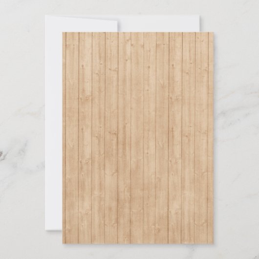 Pays rustique Faire-part de mariage Ouest (Dos)