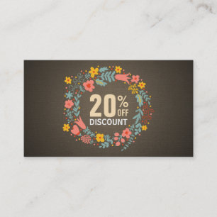 Pays Rustique Floral Wreath Coupon rabais