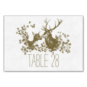 Pays rustique mariage carte numéro de table avec c (Dos)