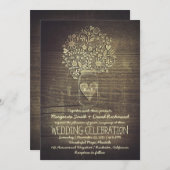 pays rustique mason jar faire-part de mariage flor (Devant / Derrière)