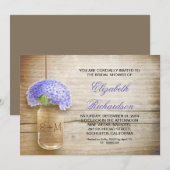 pays rustique mason jar nuptiale invitation (Devant / Derrière)