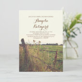 pays rustique nuptiale invitation (Debout devant)