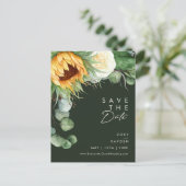 Pays Script Tournesol | Faire-Part de Mariage Écol (Debout devant)
