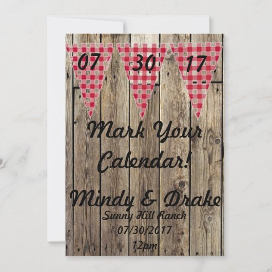 Pays Thème Marquer votre Faire-part Calendrier (Devant)