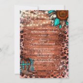 Pays Turquoise Bridesmaitres Luncheon Invitation (Devant)