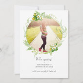 Pays Vert grossesse faire-part carte photo (Devant)