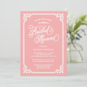 Pays Vintage| Invitation à la douche nuptiale (Debout devant)