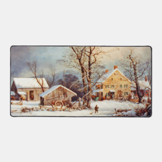 Pays vintage Vacances hiver Scène de Noël