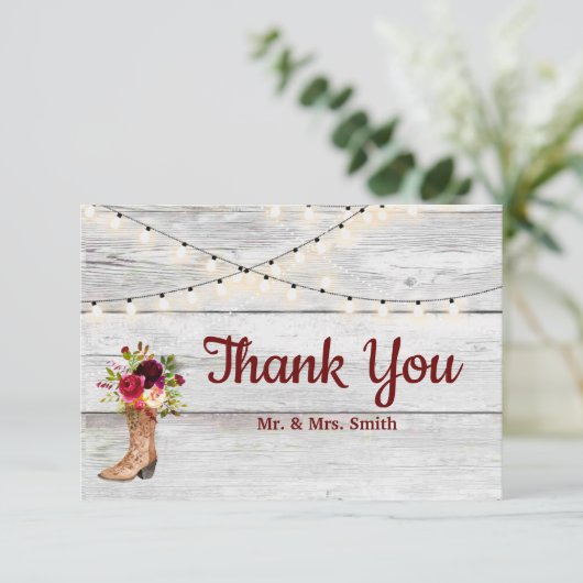 Pays Western Boot Boho Rustique Marsala Merci (Debout devant)