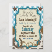 Pays Western Boy Invitation d'anniversaire (Devant)