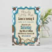 Pays Western Boy Invitation d'anniversaire (Debout devant)