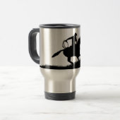 Pays Western Cowboy Horse Roping Travel Mug (Devant gauche)