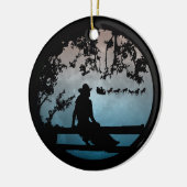 Pays Western Horse Sleigh Xmas Ornement (Gauche)