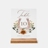 Pays Western Horseshoe Aquarelle Floral Crest (Recto)