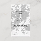 Pays Western porter Cartes de visite de mode (Dos)