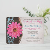 Pays Zinnia Genre Revela Party Invitations (Debout devant)