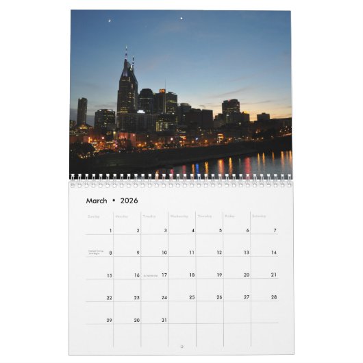 Paysage 2026 - Calendrier (Mar 2026)