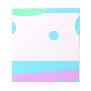 Paysage Abstrait avec Lunes Bleues - Bloc-notes