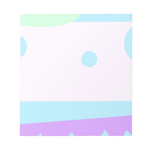 Paysage Abstrait avec Lunes Bleues - Bloc-notes (Devant)